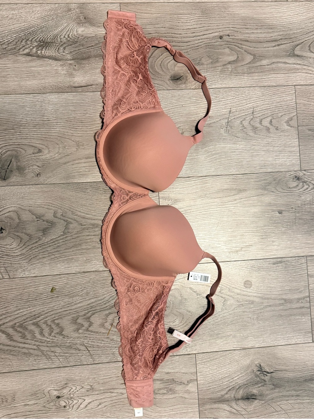 Reitmans R Line Dusty Rose Lace T-Shirt Bra 42D